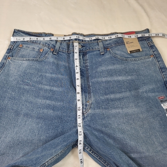 Men's Levi's 550 Relaxed-Fit Stretch Straight Blue Jeans 44x32 New Big & Tall - Picture 10 of 16